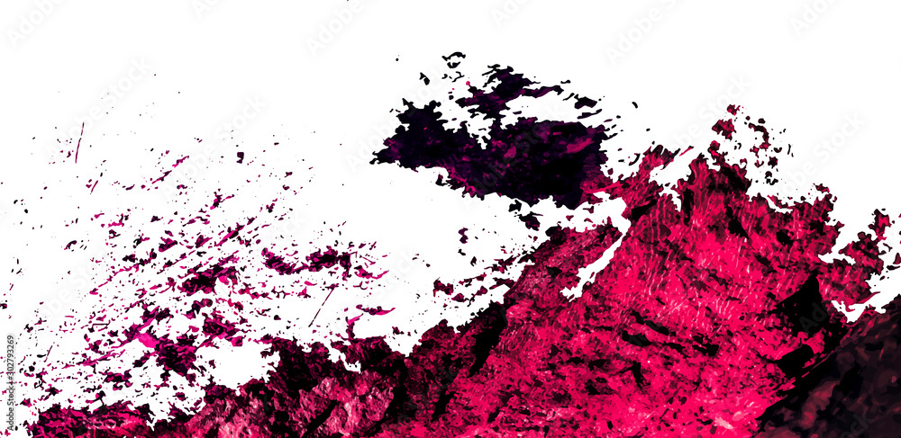 Fototapeta premium pink and red color splash white background