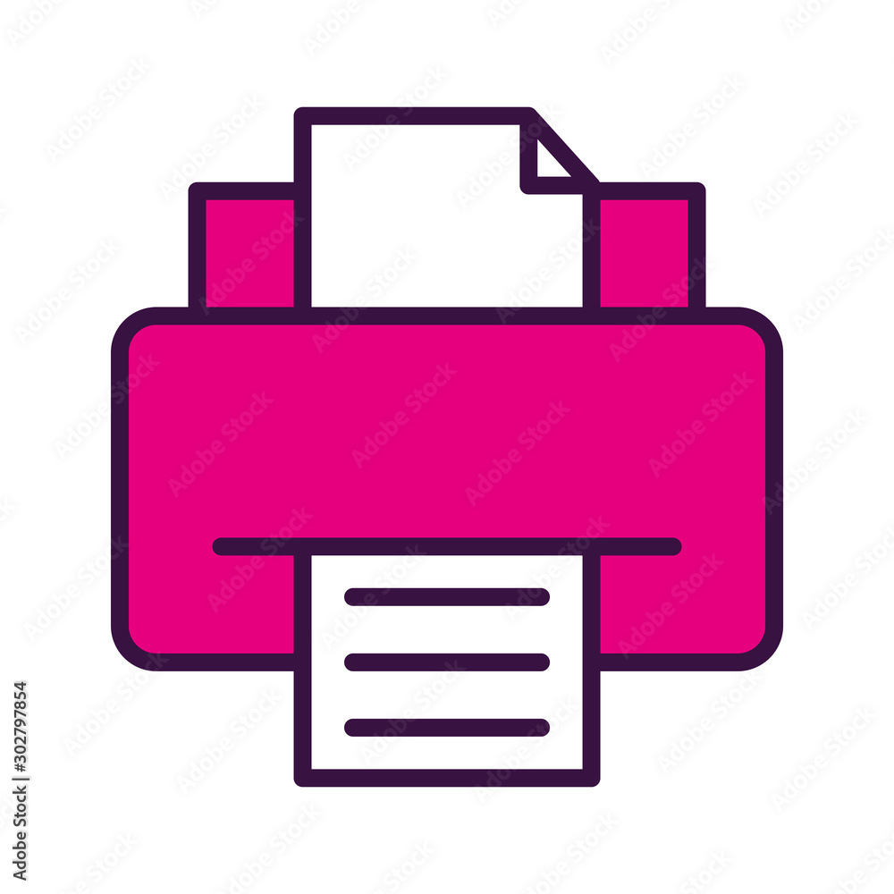 Printer icon - Print symbol - Print paper or document sign Printer icon - Print symbol - Print paper or document sign