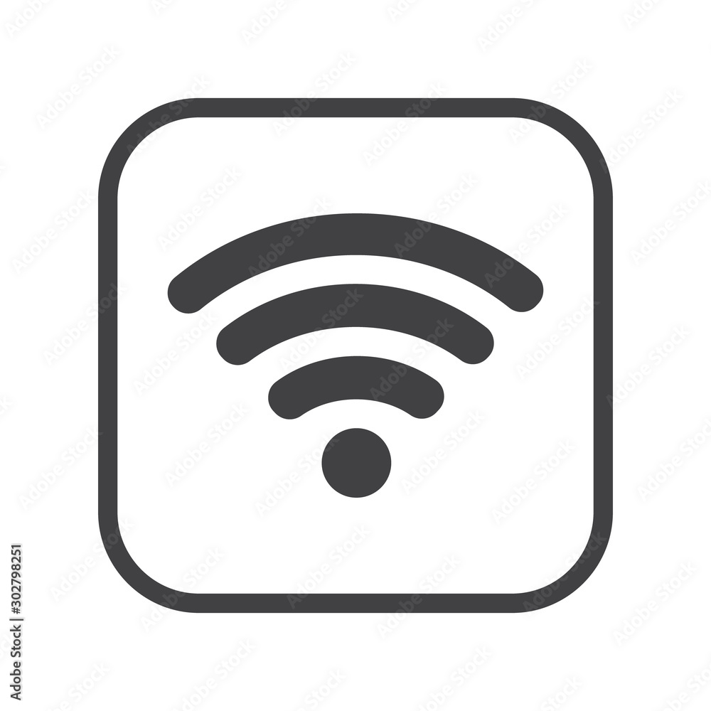 Wireless internet Sign isolated on white background Wireless internet Sign isolated on white background