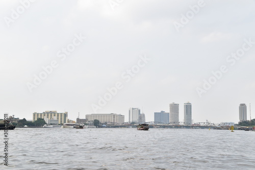 The city view of Bangkok in Thailand