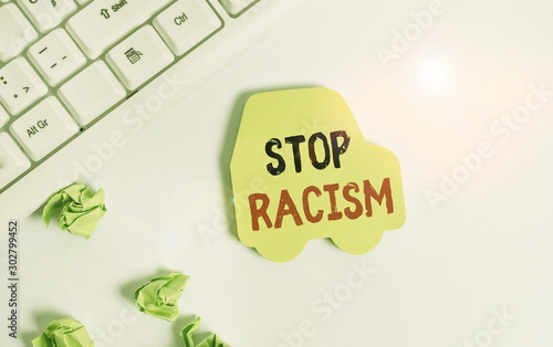 Fotografija Handwriting text writing Stop Racism