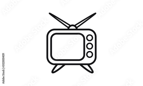 television icon vector