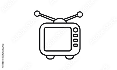 television icon vector