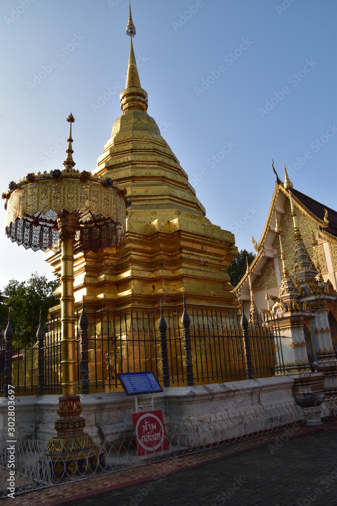 Fototapeta premium The view of Chiang Mai in Thailand