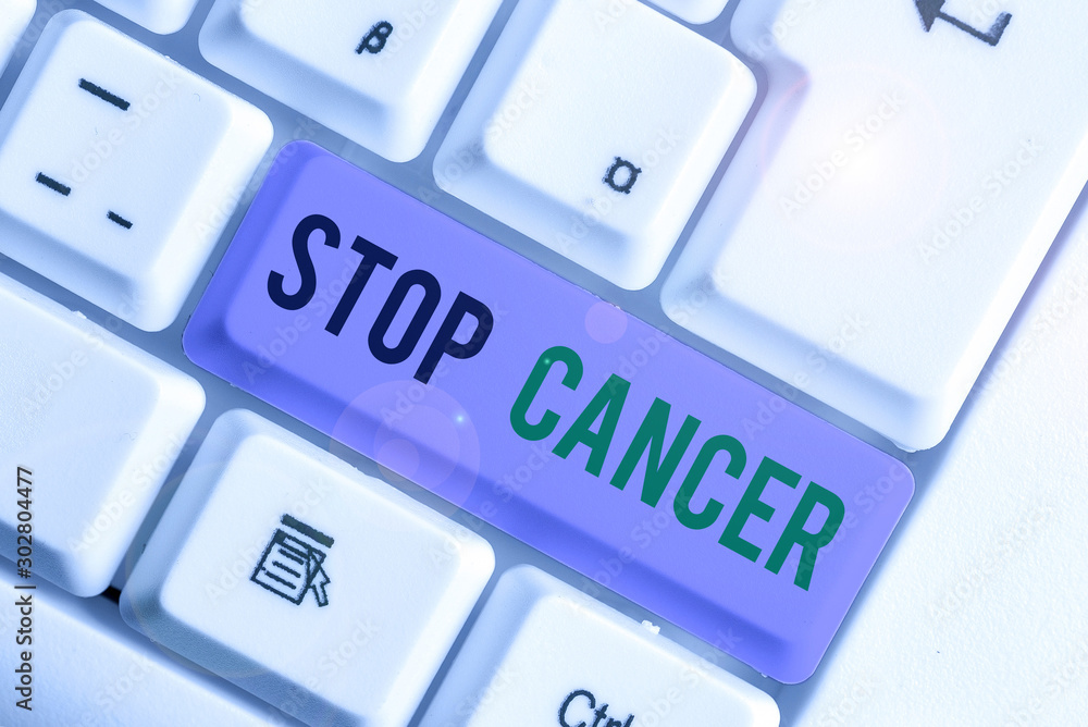 Word writing text Stop Cancer. Business photo showcasing prevent the uncontrolled growth of abnormal cells in the body Word writing text Stop Cancer. Business photo showcasing prevent the uncontrolled growth of abnormal cells in the body