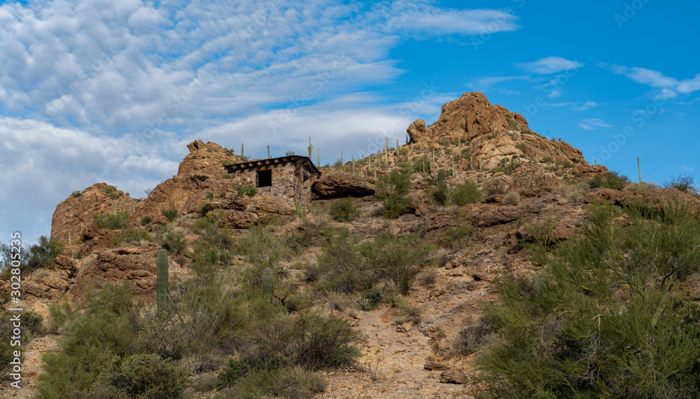 Unique Hut set in desert landscape - Tucson Arizona