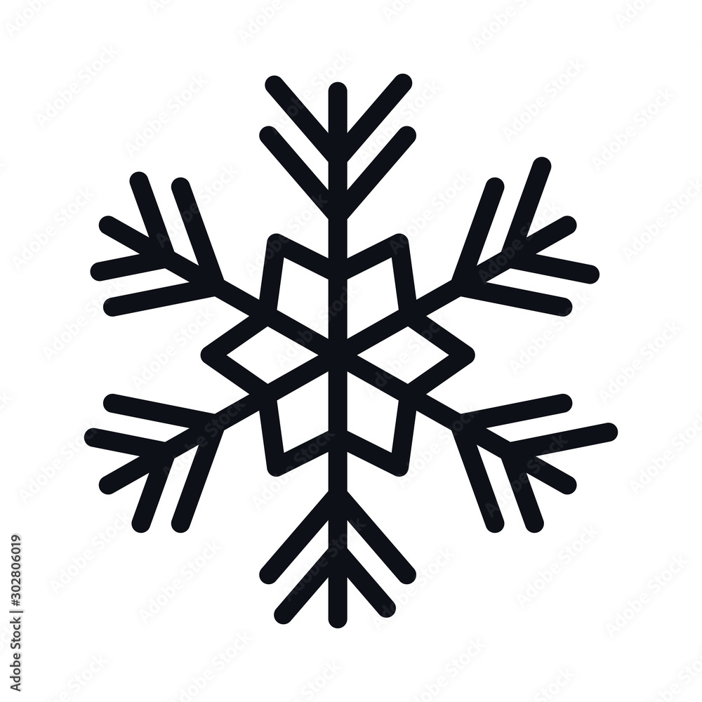 Merry christmas snowflake vector design Merry christmas snowflake vector design