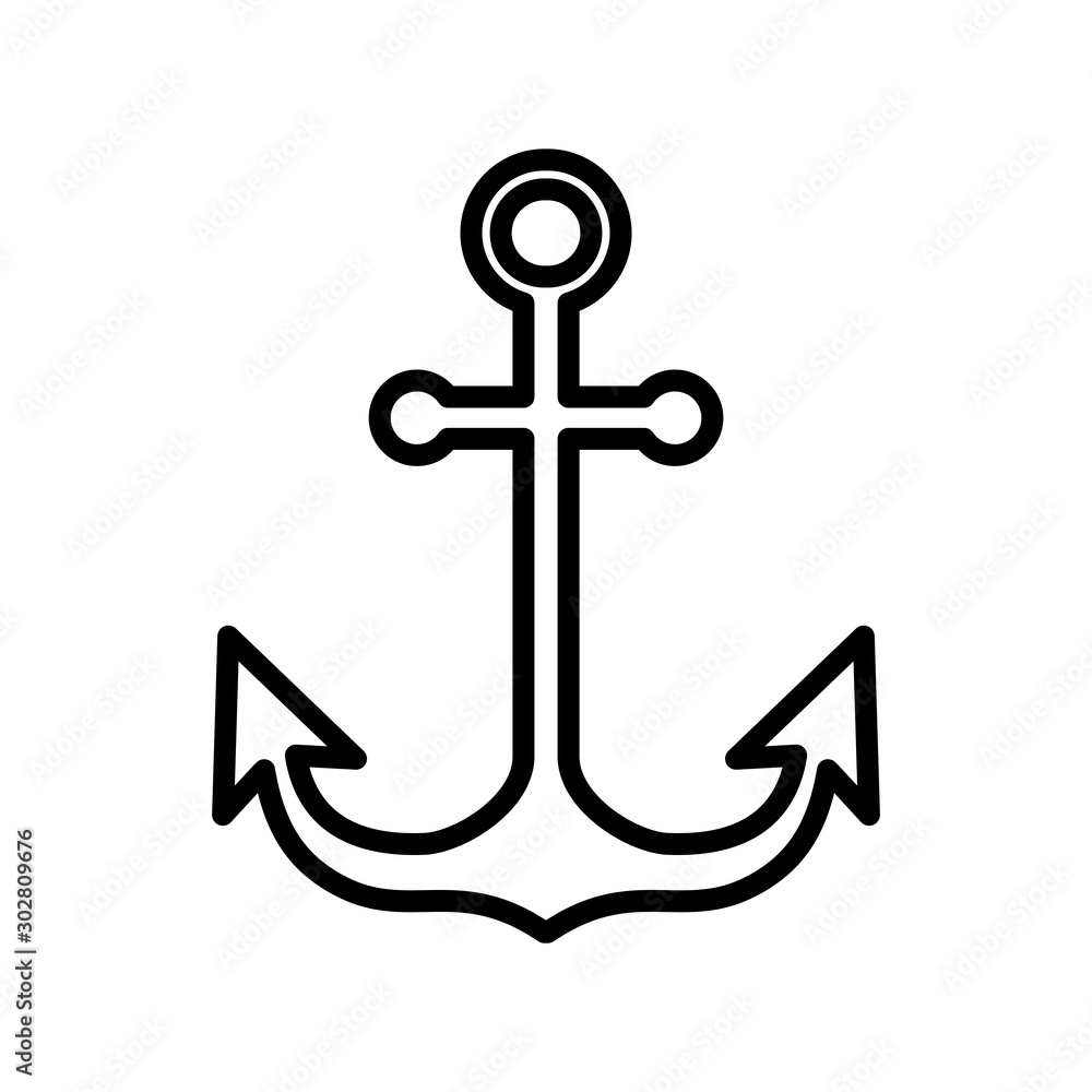 Anchor Icon Vector Anchor Icon Vector