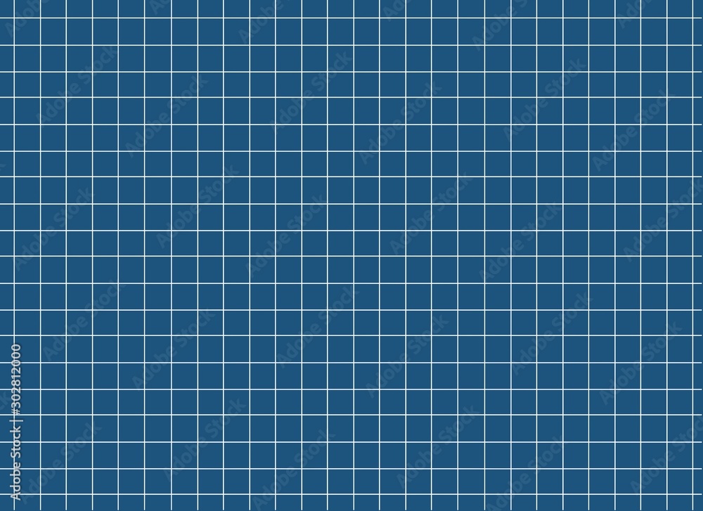 seamless texture of graph paper, grid line paper sheet, white straight lines on blue background, Illustration business office and the bathroom wall and education. seamless texture of graph paper, grid line paper sheet, white straight lines on blue background, Illustration business office and the bathroom wall and education.