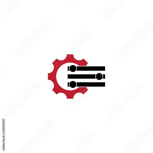 Gear logo template vector icon design