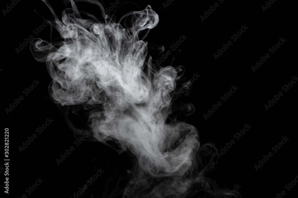 Abstract powder or smoke effect isolated on black background,Out of focus Abstract powder or smoke effect isolated on black background,Out of focus