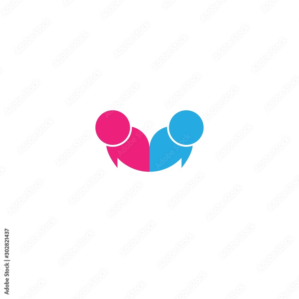 community logo template vector icon design