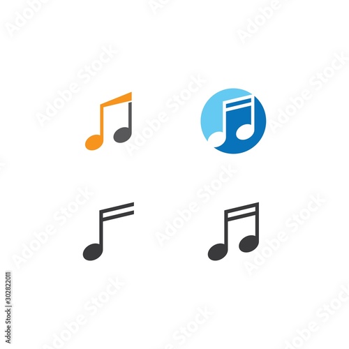 Music note logo