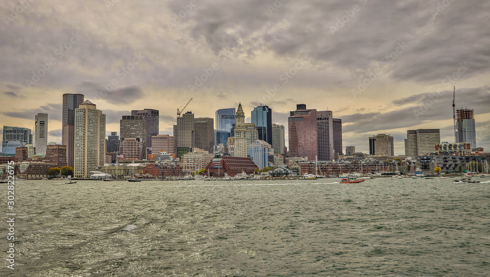 Naklejka premium Boston Massachusetts USA
