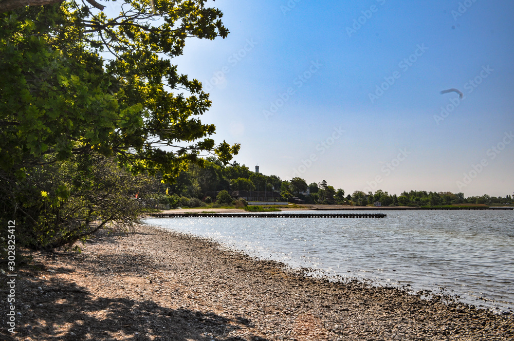 Großer Jasmunder Bodden, Lietzow, Insel Rügen Großer Jasmunder Bodden, Lietzow, Insel Rügen