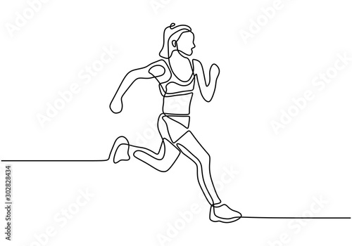 Continuous one line drawing...