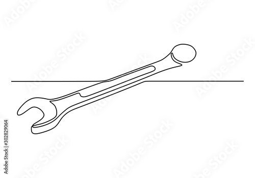 One single line drawing of ...