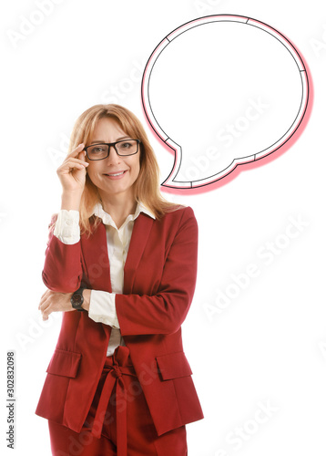 Stylish mature businesswoma...