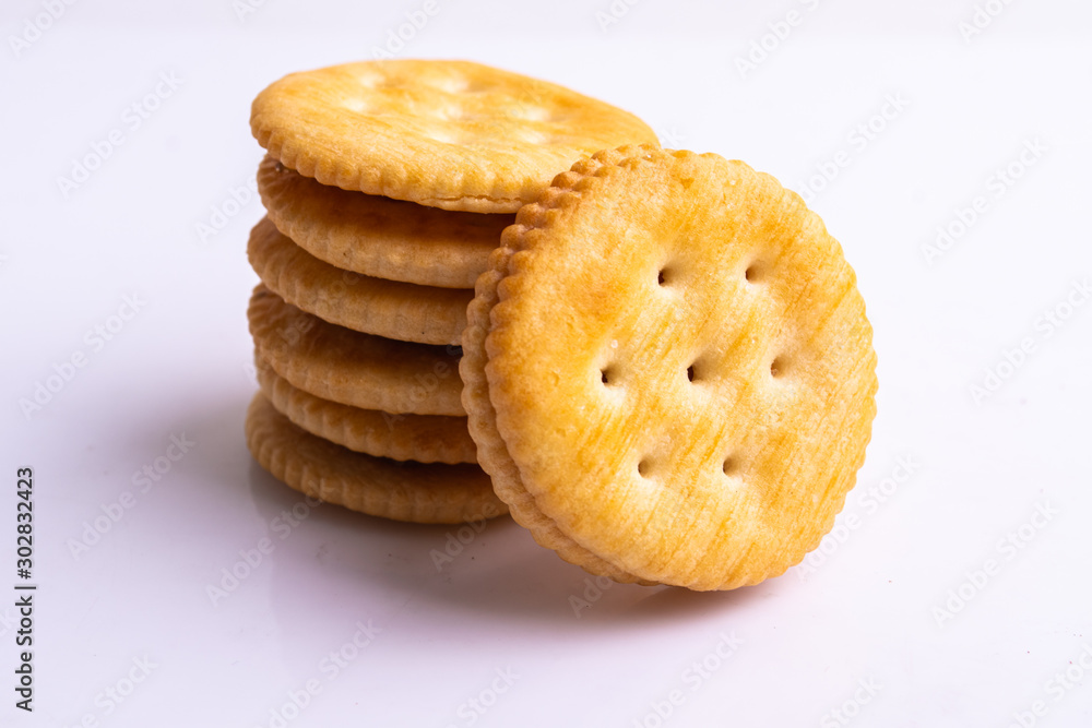 cracker on white background cracker on white background