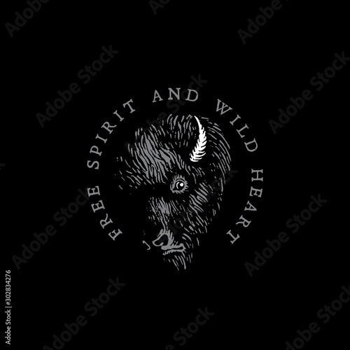 Bison label template