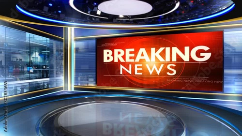 3D rendering background is perfect for any type of news or information presentation. The background features a stylish and clean layout 