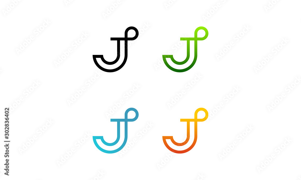logo line letter j logo line letter j