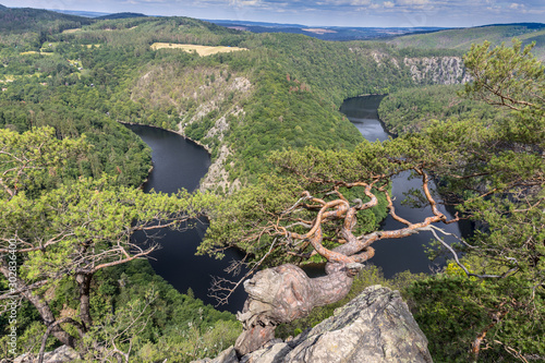 viewpoint Mai, Stechovice dam on Moldau river, Central Bohemia, Czech republic photo