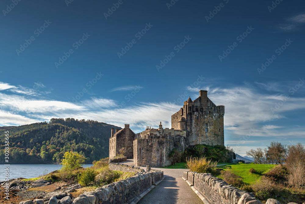 castle of Eilan Donan in the Scottish highlands -  United Kingdom