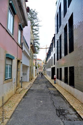 street in the Lisbon city - Portugal 30.Oct.2019