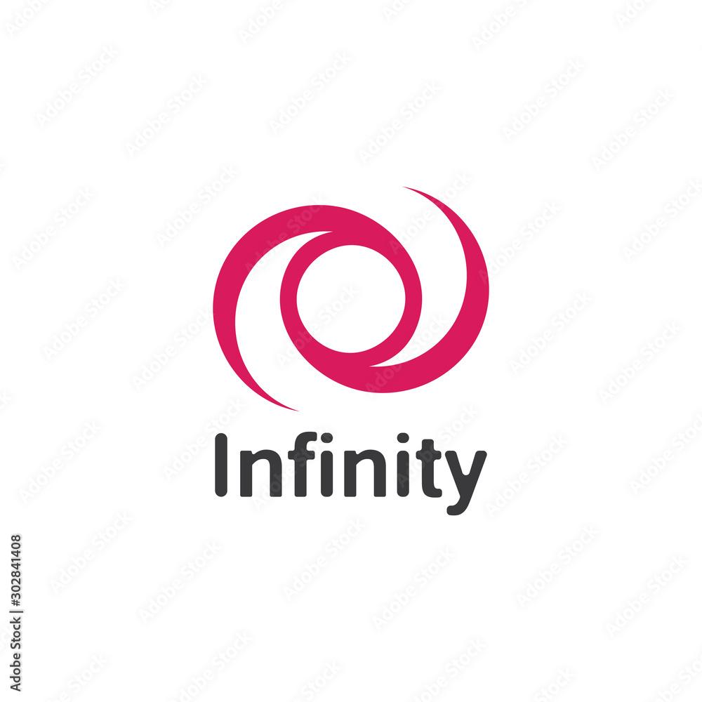 Infinity logo design inspiration vector illustration template icon