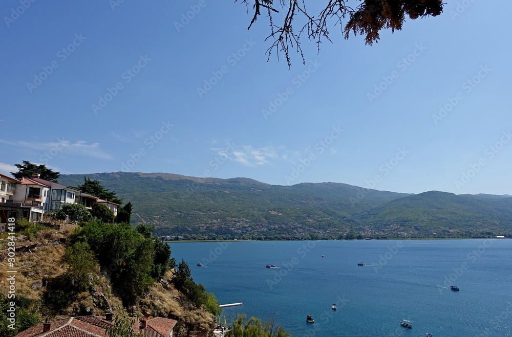 Ohrid Lake from St. Kaneo Church in Ohrid