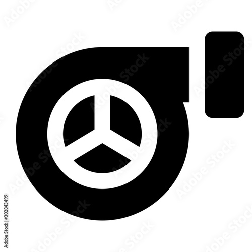 turbo glyph icon vector
