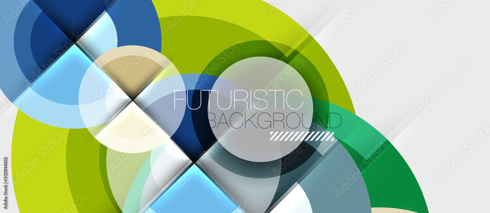 Geometric design abstract background - circles Geometric design abstract background - circles