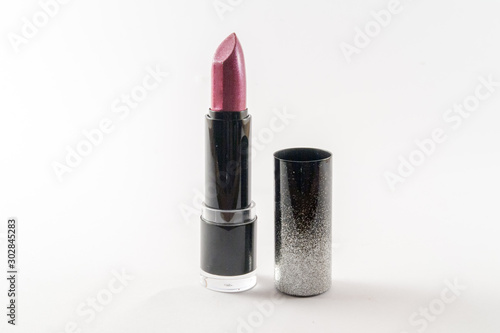Lipstick isolated on white background.