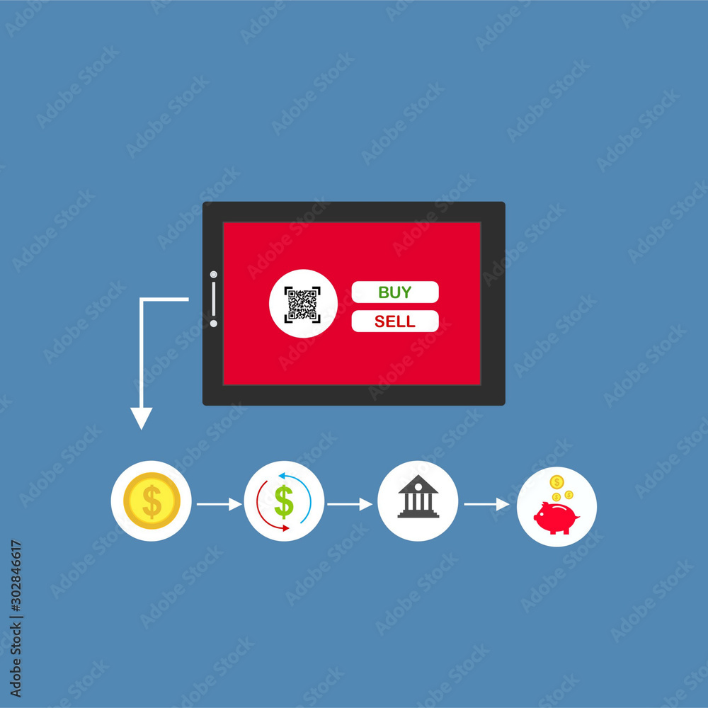 mobile payments, personal data protection. Transfer money from card. Computer and bank card isolated on colored background. easy to use and highly customizable. Modern vector illustration concept mobile payments, personal data protection. Transfer money from card. Computer and bank card isolated on colored background. easy to use and highly customizable. Modern vector illustration concept