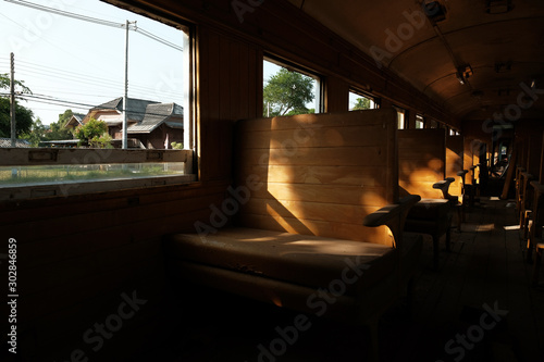 Old train cabin is useless. © Pongsatorn