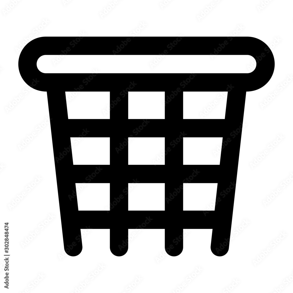 hoop basketball outline icon vector hoop basketball outline icon vector
