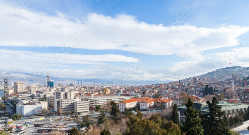 Fototapeta Naklejka Na Ścianę i Meble -  Izmir, Turkey. Panoramic landscape of  Izmir city
