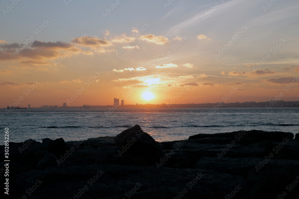 Istanbul sun sunset view photos, Turkey