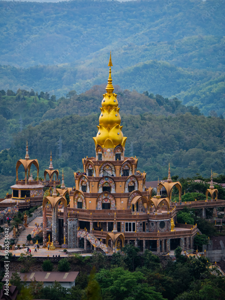 Naklejka premium Wonderful view around of the Wat Phra That Pha Son Kaew Phetchabun ,Thailand. 