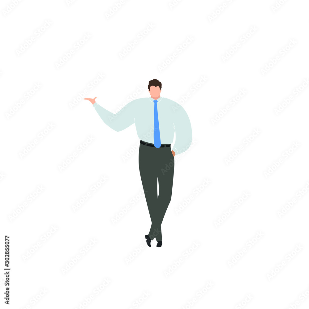 Vector man pose isolated character, business illustration, people standing Vector man pose isolated character, business illustration, people standing