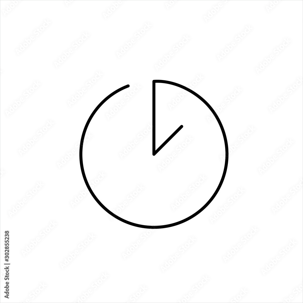 Clock icon in trendy flat style isolated on background. Clock icon page symbol for your web site design Clock icon logo, app, UI. Clock icon Vector illustration, EPS10. Clock icon in trendy flat style isolated on background. Clock icon page symbol for your web site design Clock icon logo, app, UI. Clock icon Vector illustration, EPS10.