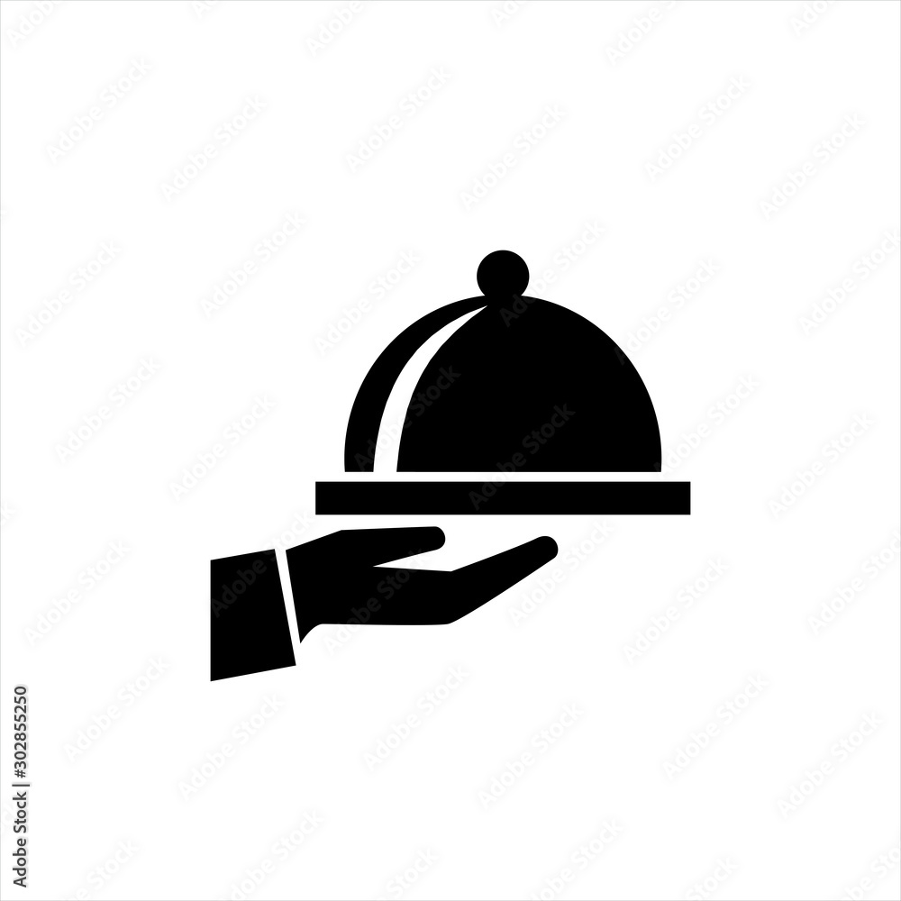 Hand with dish icon in trendy flat style isolated on background. Hand with dish icon page symbol for your web site design Hand with dish icon logo, app, UI. Hand with dish icon Vector illustration, Hand with dish icon in trendy flat style isolated on background. Hand with dish icon page symbol for your web site design Hand with dish icon logo, app, UI. Hand with dish icon Vector illustration,