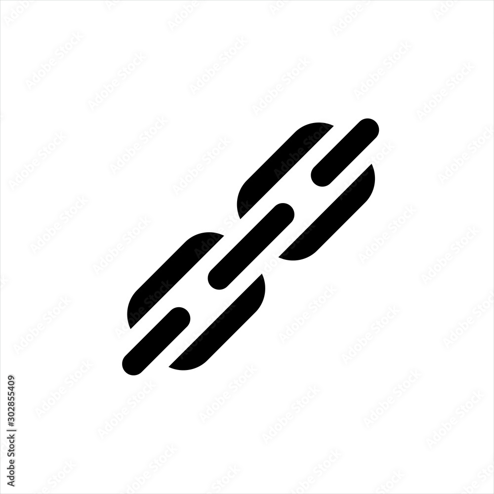 Chain icon in trendy flat style isolated on background. Chain icon page symbol for your web site design Chain icon logo, app, UI. Chain icon Vector illustration, EPS10.