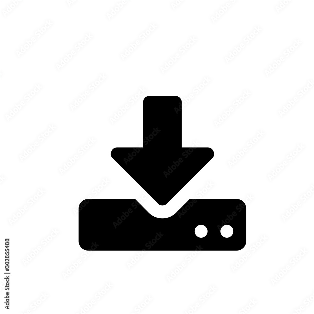 Download icon in trendy flat style isolated on background. Download icon page symbol for your web site design Download icon logo, app, UI. Download icon Vector illustration, EPS10. Download icon in trendy flat style isolated on background. Download icon page symbol for your web site design Download icon logo, app, UI. Download icon Vector illustration, EPS10.