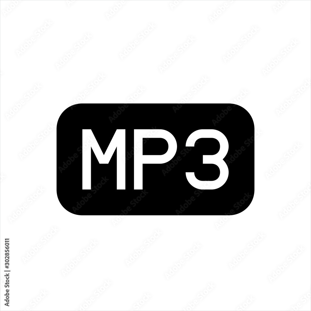 MP3 icon in trendy flat style isolated on background. MP3 icon page symbol for your web site design MP3 icon logo, app, UI. MP3 icon Vector illustration, EPS10. MP3 icon in trendy flat style isolated on background. MP3 icon page symbol for your web site design MP3 icon logo, app, UI. MP3 icon Vector illustration, EPS10.