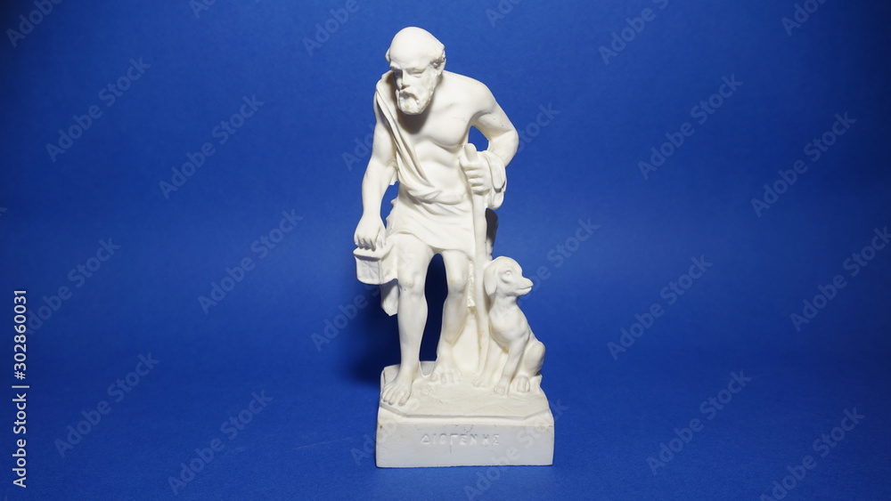 representation of an ancient statue of the Greek philosopher Diogenes representation of an ancient statue of the Greek philosopher Diogenes