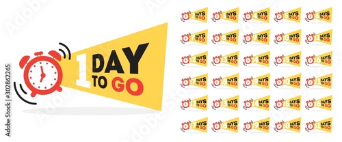 Number of days left to go countdown