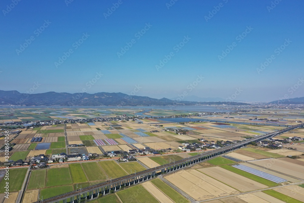 A vast rural area in late autumn A vast rural area in late autumn