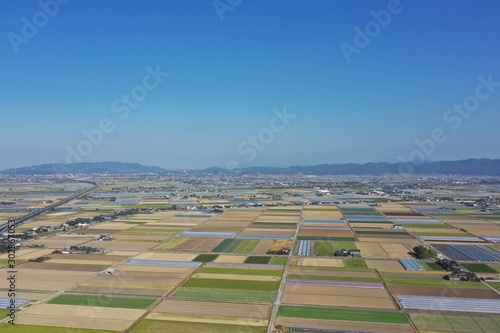 A vast rural area in late autumn